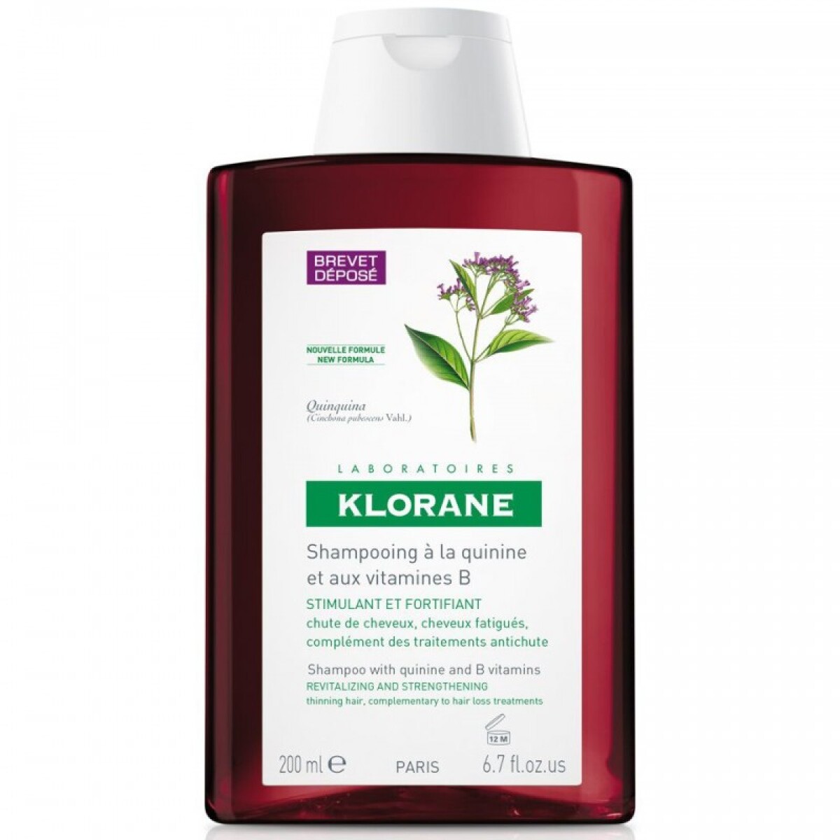 Shampoo Klorane A La Quinina 400 Ml. 
