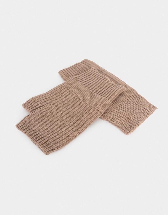Guantes Varios Guantes Tejidos Mitones - Marron Medio