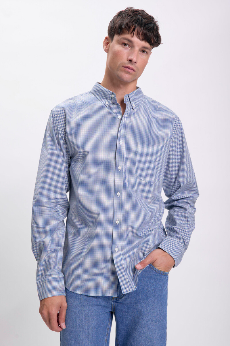 Camisa manga larga - Celeste 
