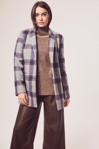 Blazer Cuadros Lana Multi