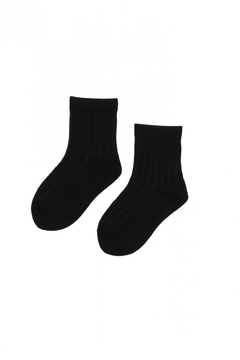 Medias Rib - Negro 