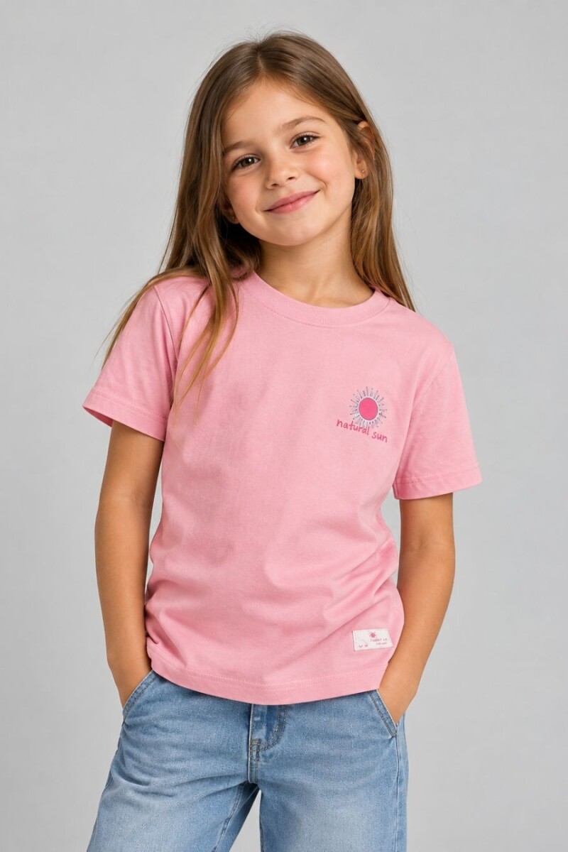 T-SHIRT N. SAILS 3452 M. C GIRLS - ROSADO 