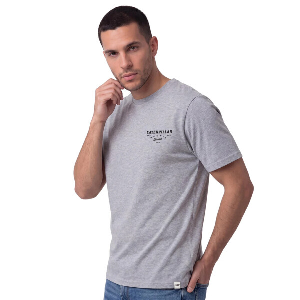 HERITAGE PEORIA GRAPHIC TEE - CAT GRIS