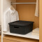 Caja organizadora símil ratán 12,5lt NEGRO