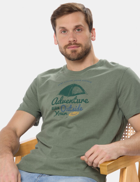 REMERA ESTAMPADA Verde