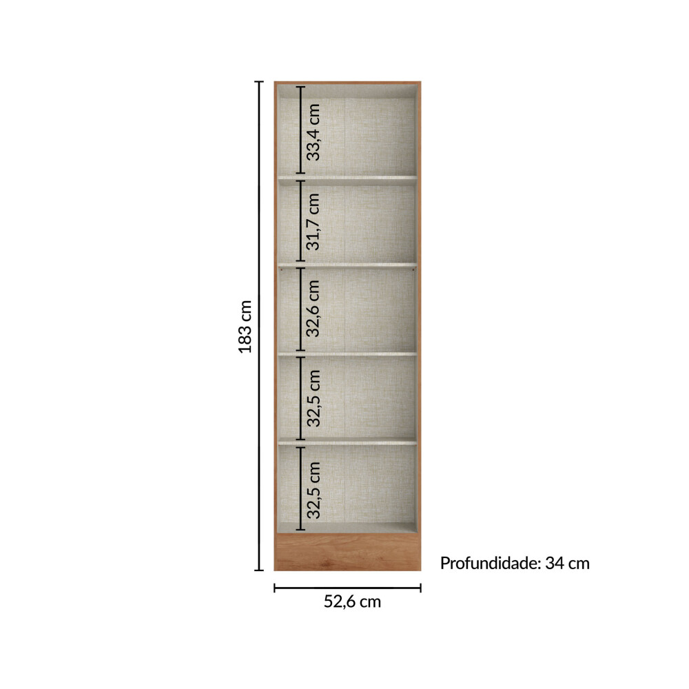 PLACARD MULTIUSO 2 PUERTAS MDP MARRON NEW SPACE