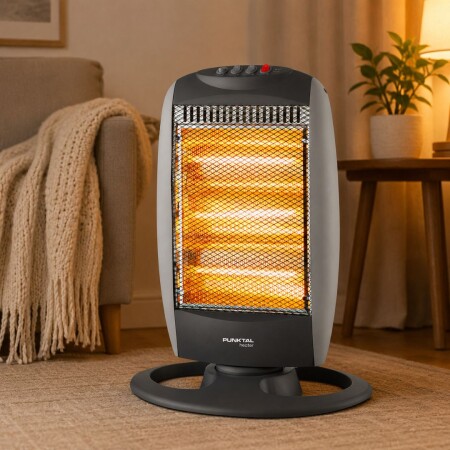Estufa Halogena Vertical 3 Paneles 1200w Punktal Estufa Halogena Vertical 3 Paneles 1200w Punktal