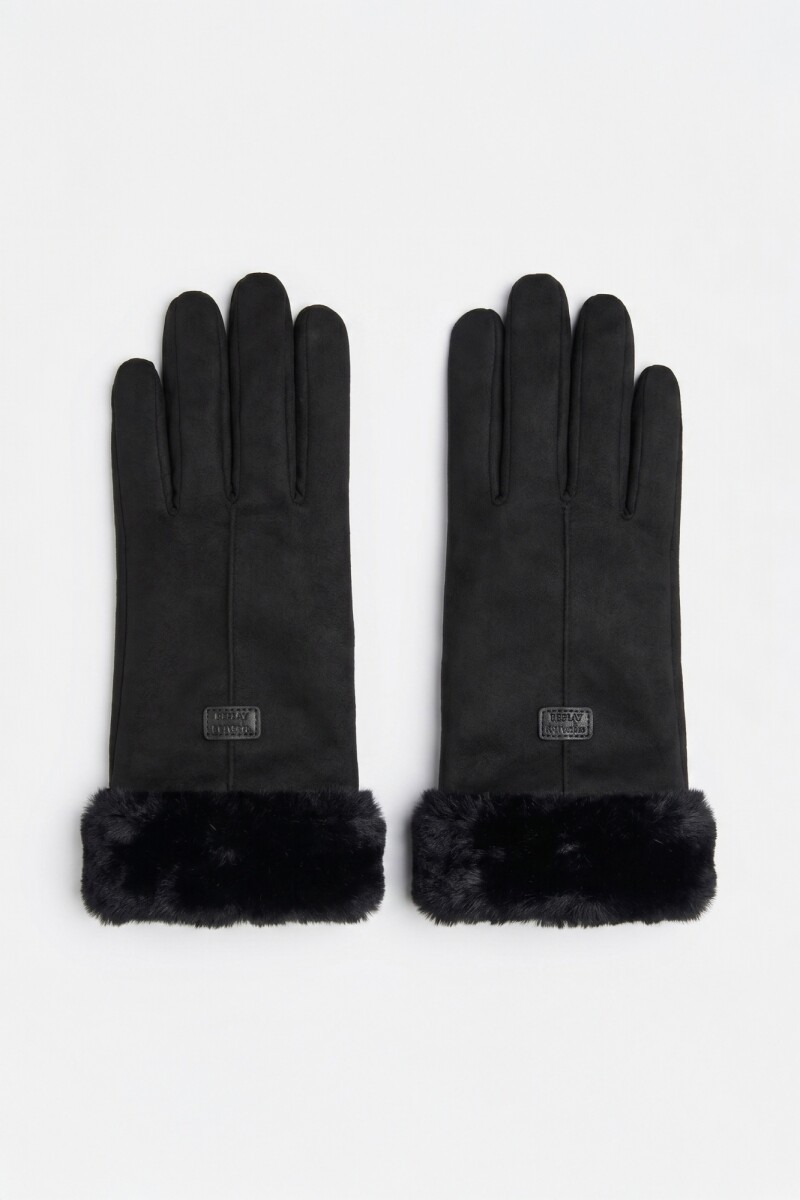 Guante gamuza - Negro 