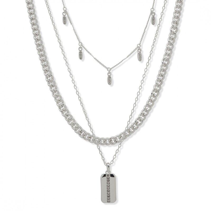 Nk 17 Pave Mltrw Neck Crystal