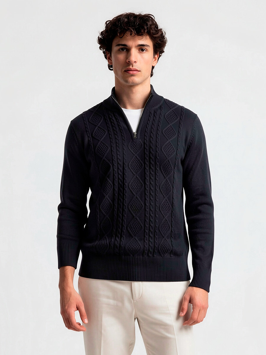 SWEATER TATON TIBET - Negro 