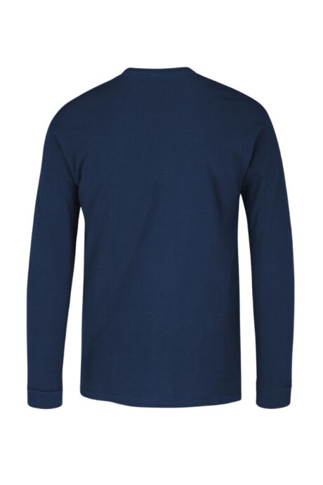 Camiseta a la base niño manga larga Azul Marino