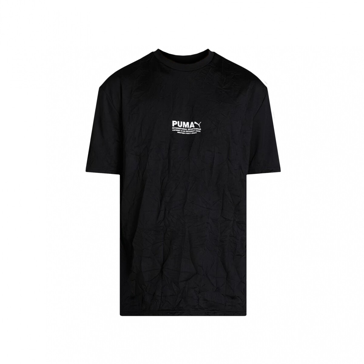 REMERA PUMA AVENIR CRINKLE - Black 