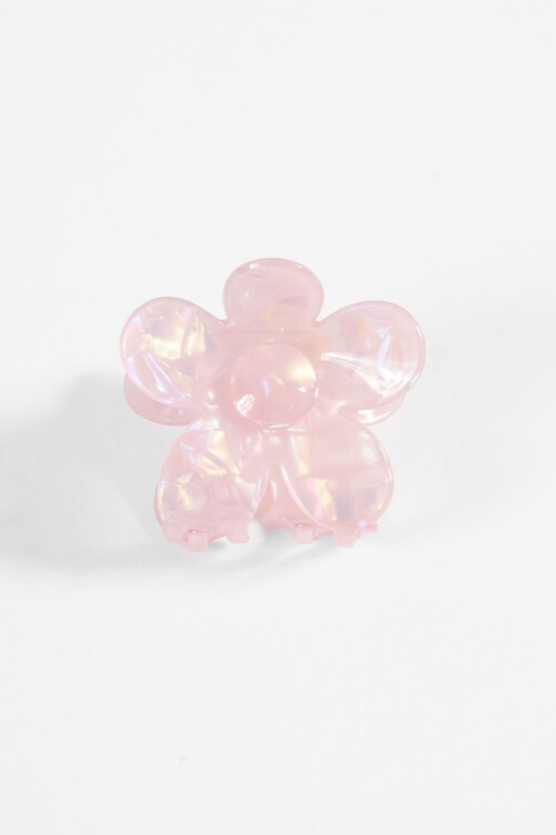 Broche flor tornasol rosa