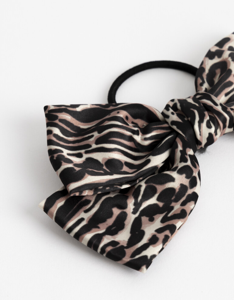 Gomitas Elásticas Estampados Gomita Elástica Moño Animal Print - Estampado Animal Print