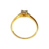 Anillo Halo-Oro bajo-Piedra Zirconia-AN8062 conpiedra
