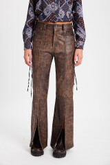 Pantalón Leather Ryder Desgastado