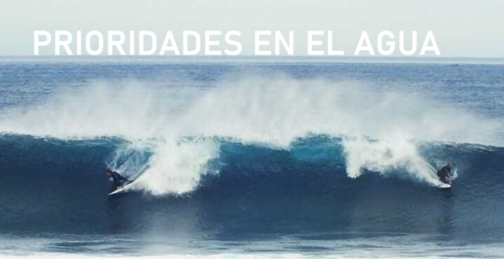 Prioridades en el Agua: la etiqueta del surf