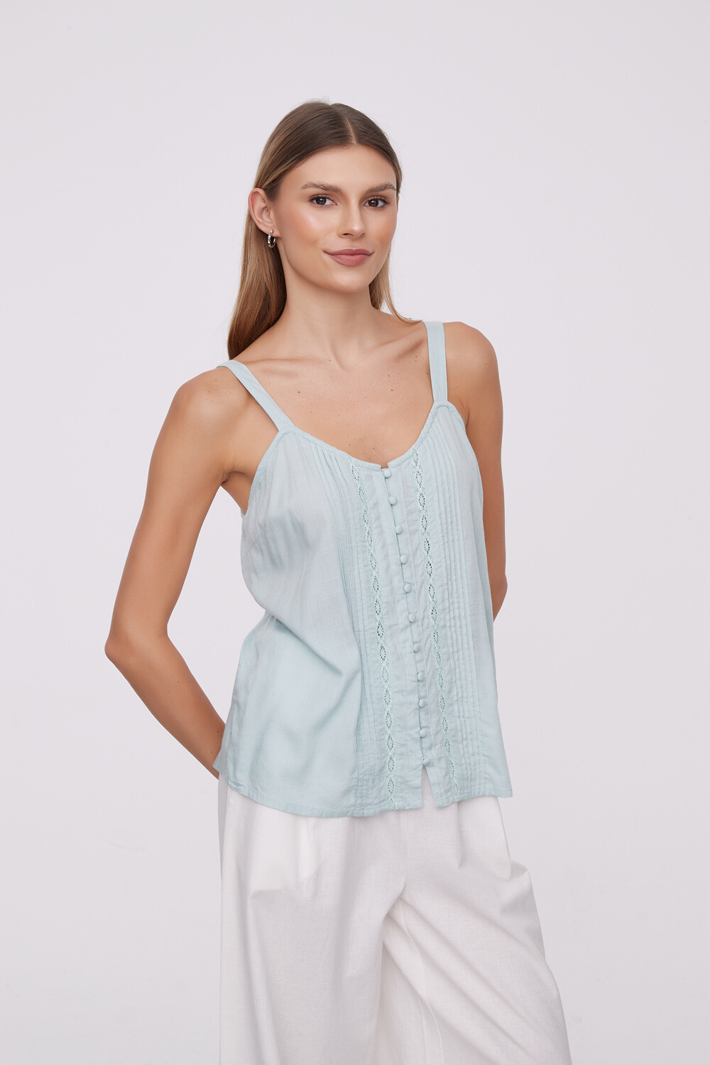 Musculosa Tassan Verde Agua