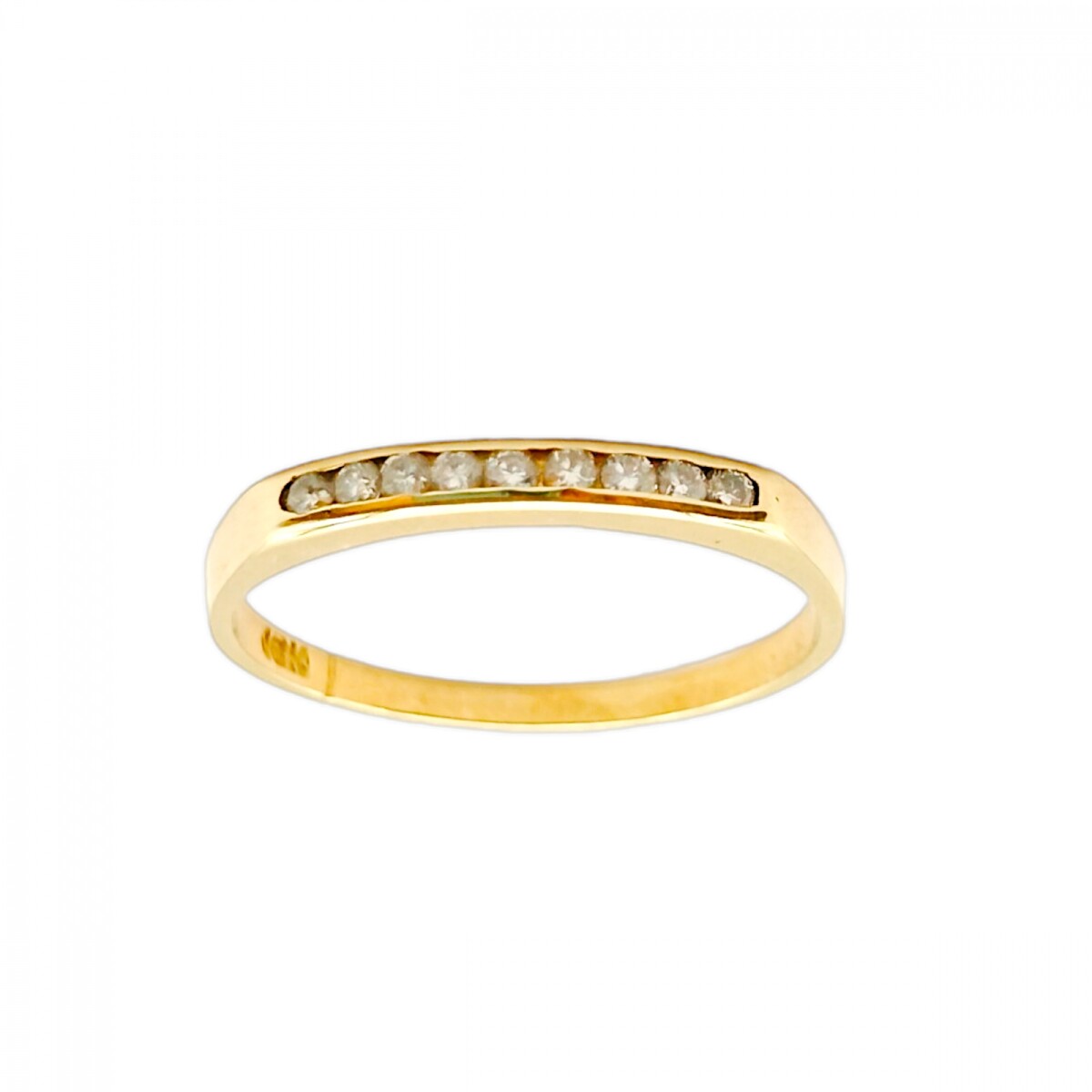 Anillo Sin Fin-Oro 18k-Piedra Zirconia-AN9515 - conpiedra 