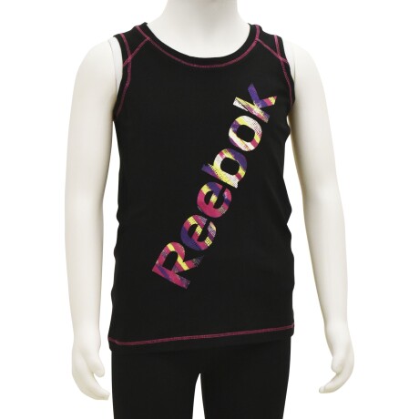 Musculosa Reebok Infantil H78375 Estilo Deportivo y Casual Negro