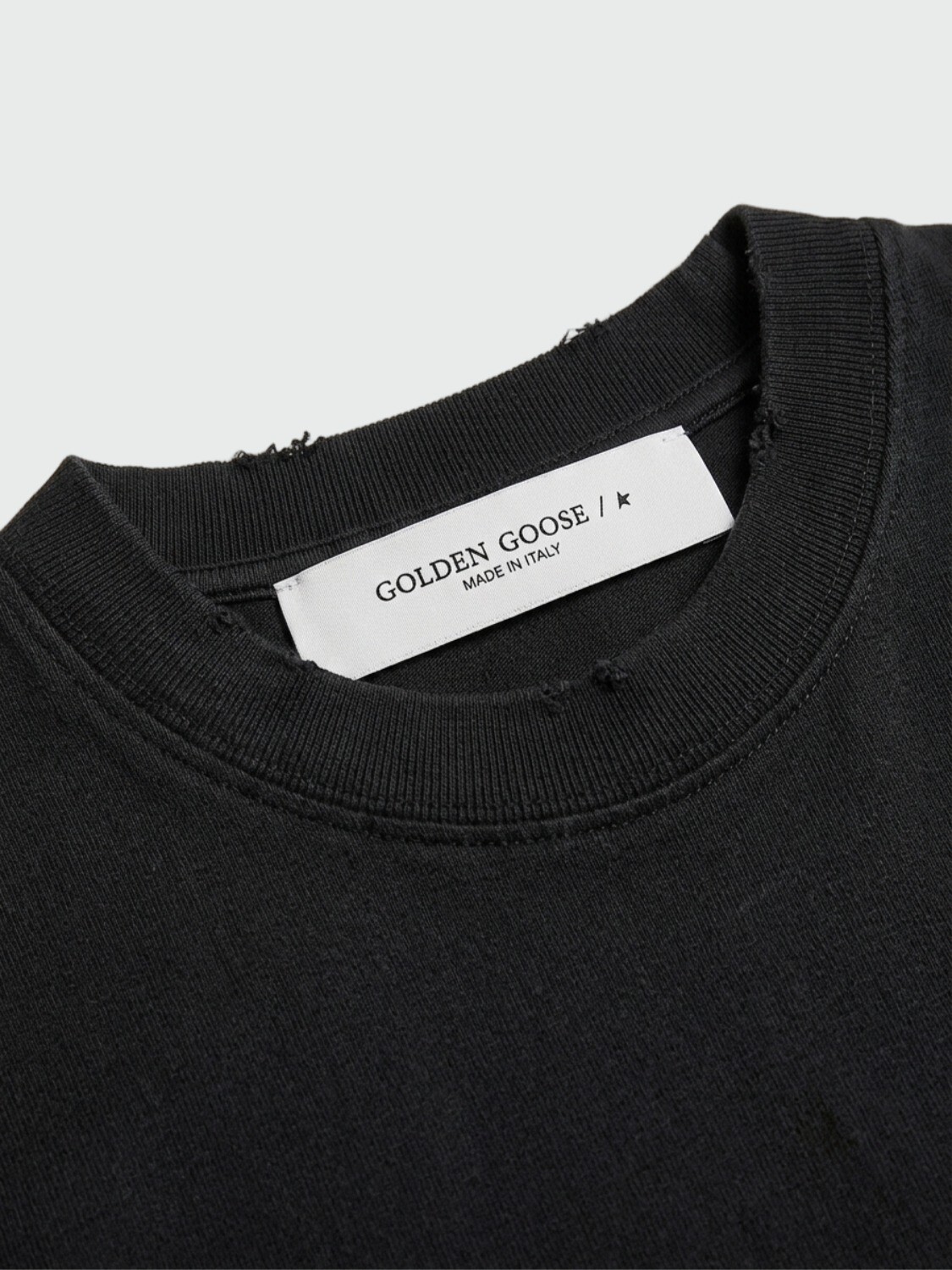 GOLDEN GOOSE - REMERA DE ALGODÓN CON LOGO INVERTIDO EN LA ESPALDA Alta Automática