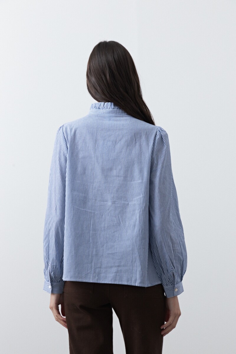 CAMISA SONO Blanco/Azul