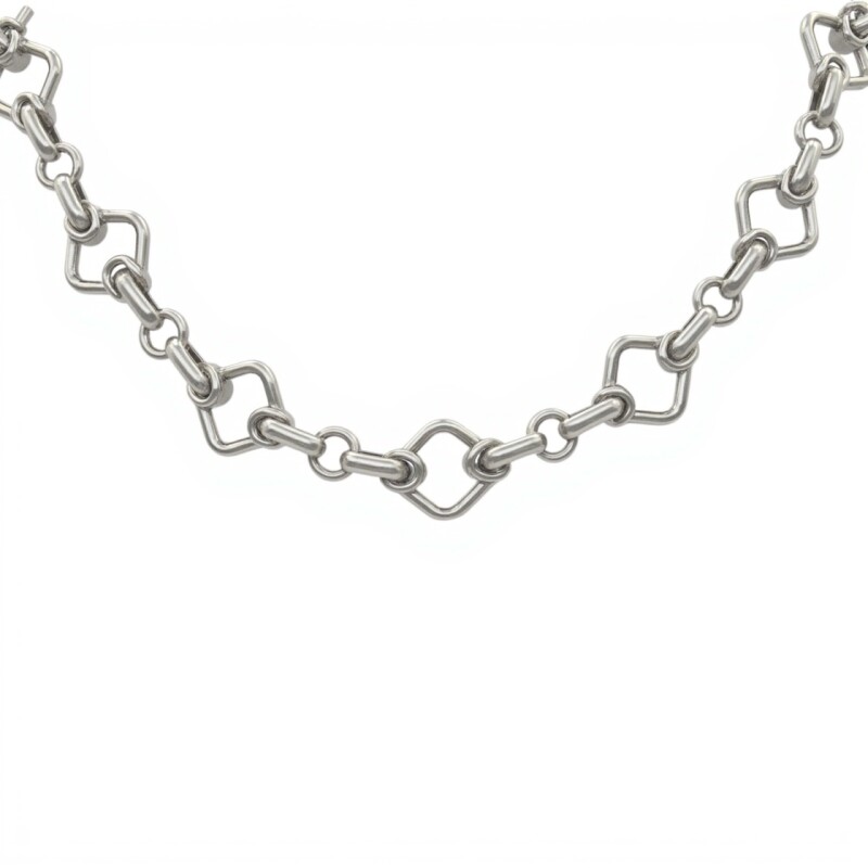 Cadena Rombos enlazados - Plata 925 - Sin Piedra - CD3263 sinpiedra