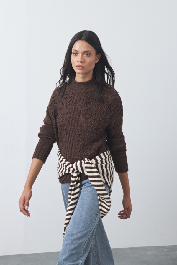 POLERA LINARES Chocolate