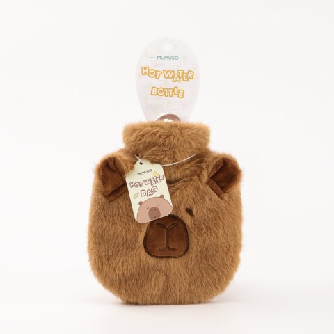 BOLSA DE AGUA CALIENTE CON DISEÑO DE CAPIBARA (350 ML / MARRÓN) BOLSA DE AGUA CALIENTE CON DISEÑO DE CAPIBARA (350 ML / MARRÓN)