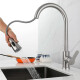 Canilla monocomando extensible PLATEADO