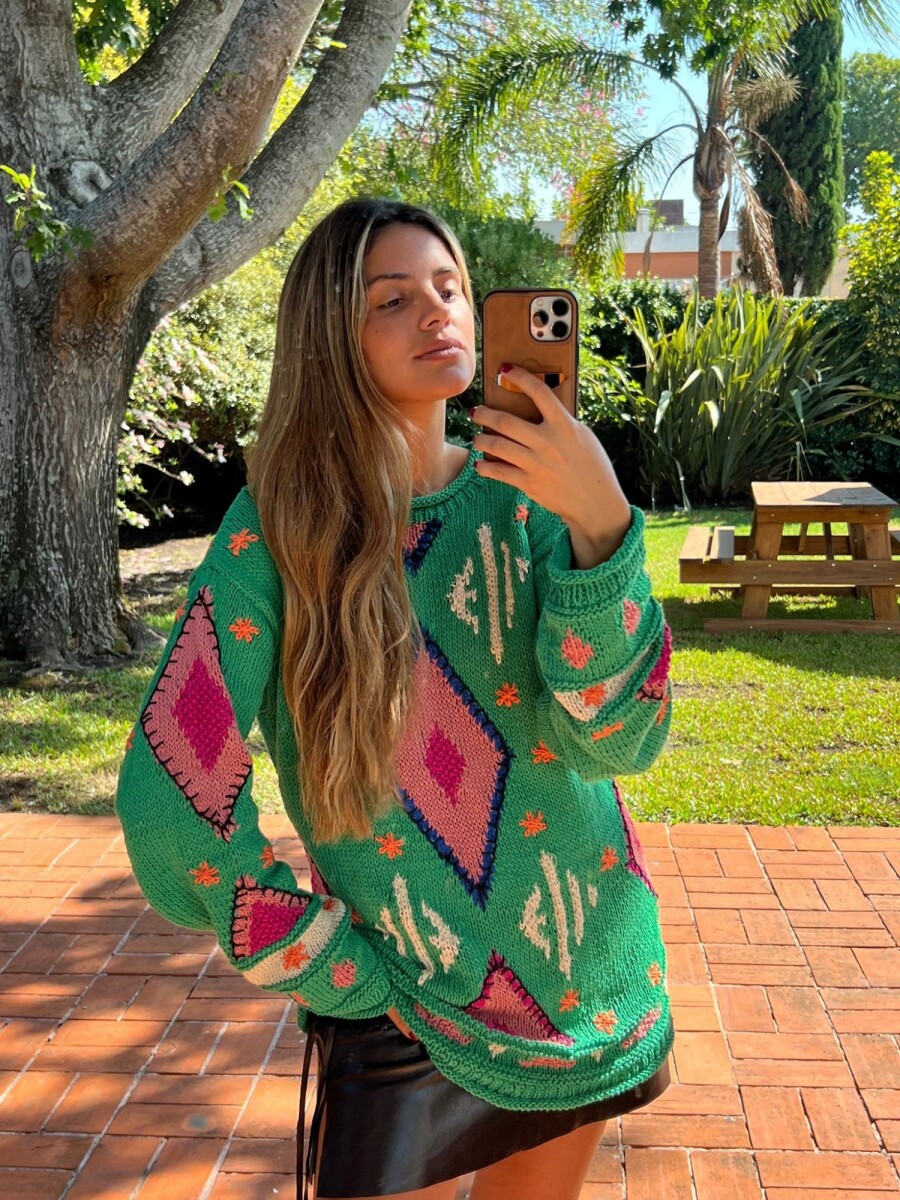 Sweater Gitano - Base Verde 