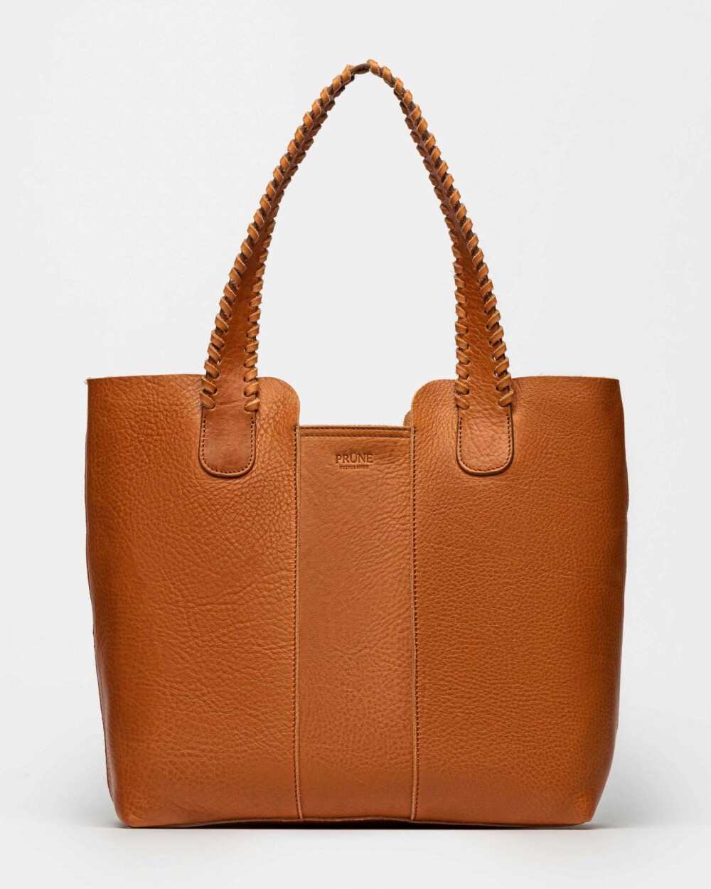 Shopper The Braided En Cuero Vegetal Marron