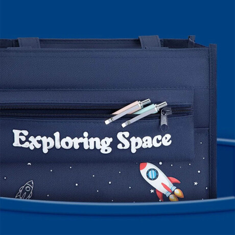 Bolso Escolar P/útiles Multiuso Cartuchera Infantil Azul