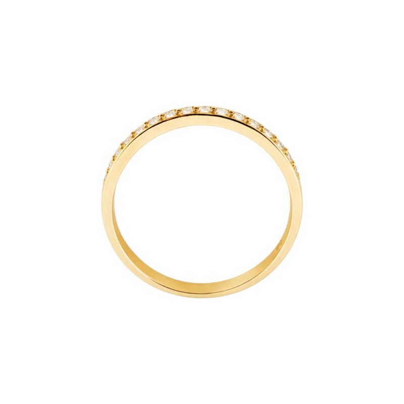 Anillo Sin Fin-Oro bajo-Piedra zirconia-AN8010 conpiedra