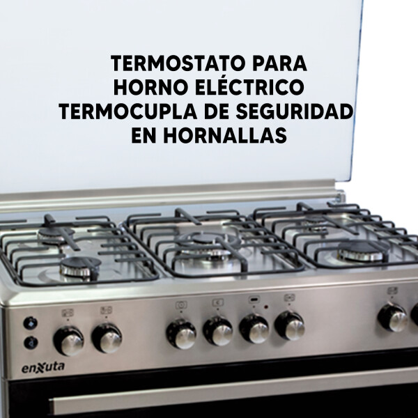 Cocina Multigas Combinada Enxuta Cenx6514i Inox COCINA MULTIGAS ENXUTA COMBI CENX6514I