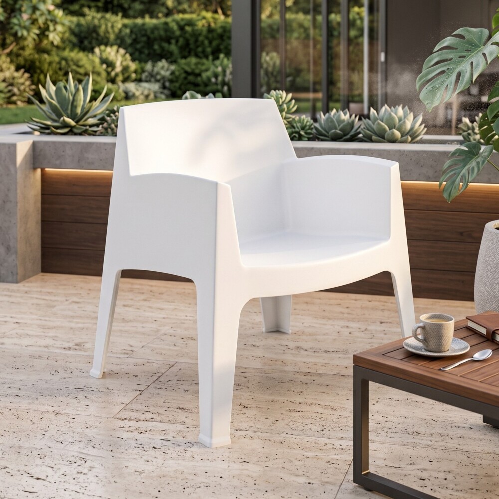 Silla Sillón de Exterior Master Blanco Mate