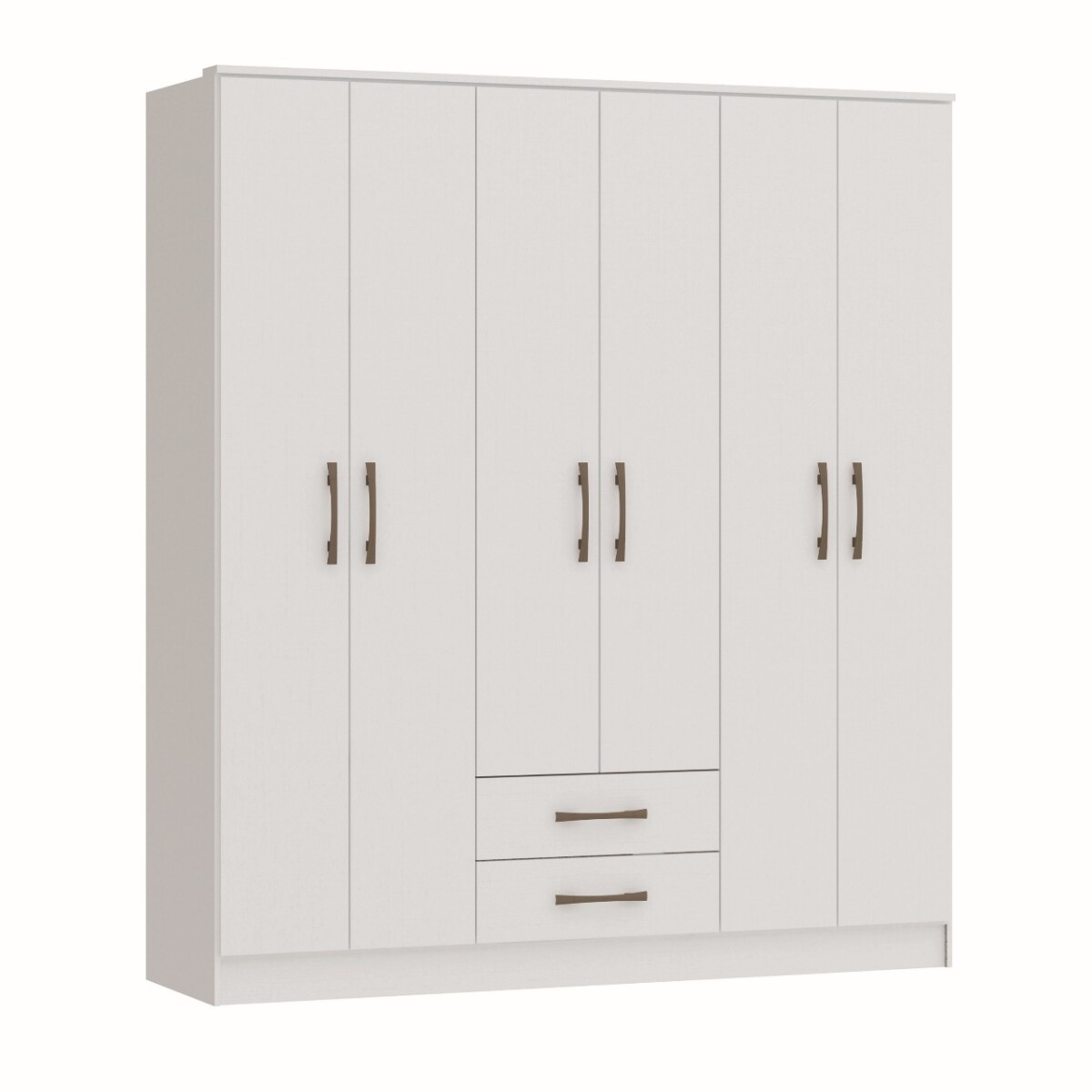 CASTRO - ROPERO ROCHA 6 PUERTAS BLANCO 