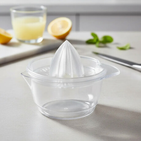Exprimidor Manual Juguera de Frutas 500Ml Plástico Paramount Blanco