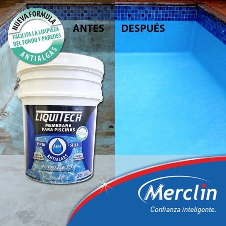 Membrana para piscina 20L Azul Caribe Liquitech