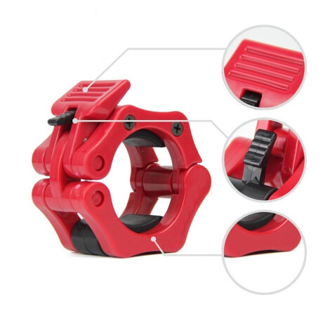 Par De Topes P/ Barra Olímpica Crossfit Clamp Rosca Fit013300