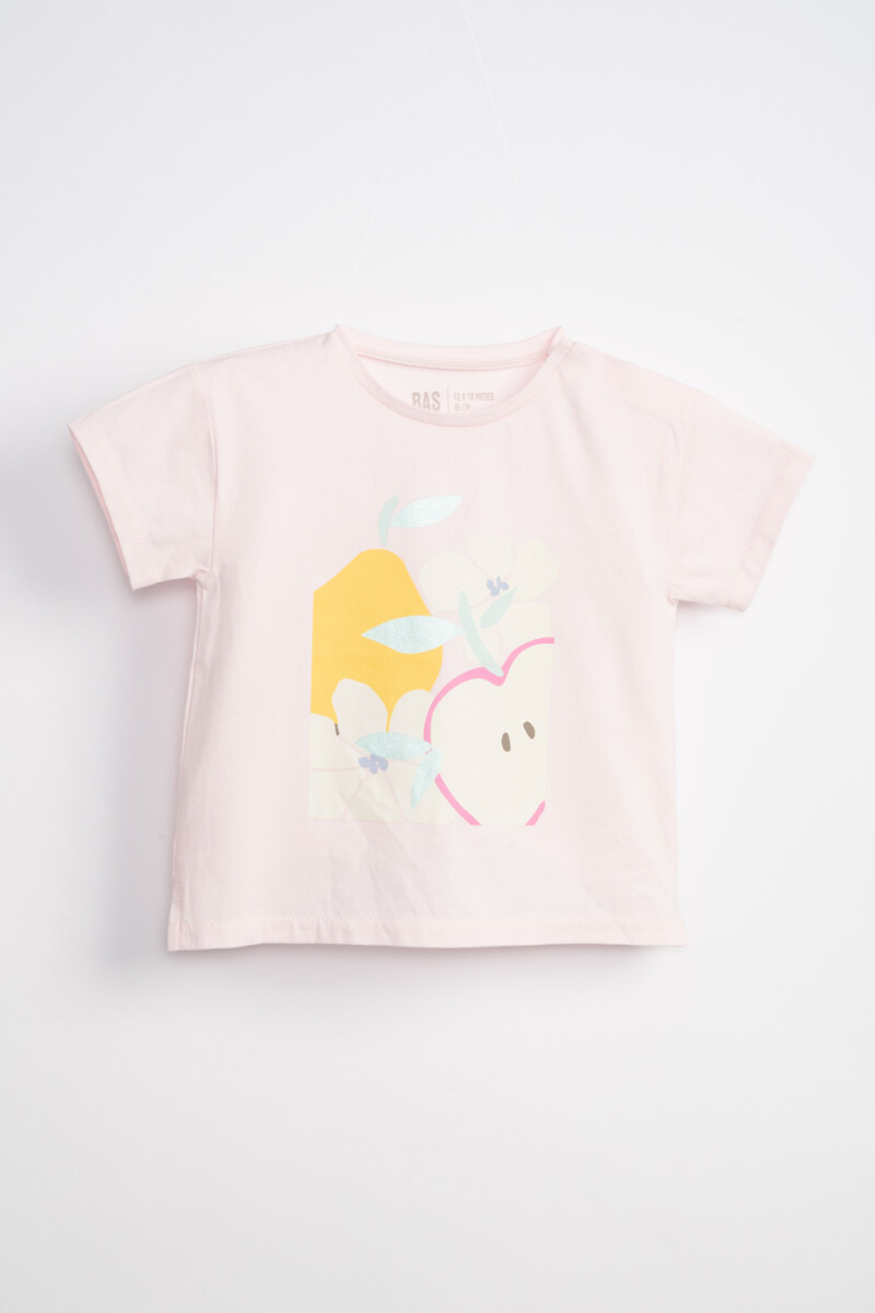 Remera manga corta estampa - Manzana Rosa 