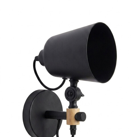 [OUTLET] Aplique Spot de Pared Nórdico Metal para Lámpara E27 - Negro [OUTLET] Aplique Spot de Pared Nórdico Metal para Lámpara E27 - Negro