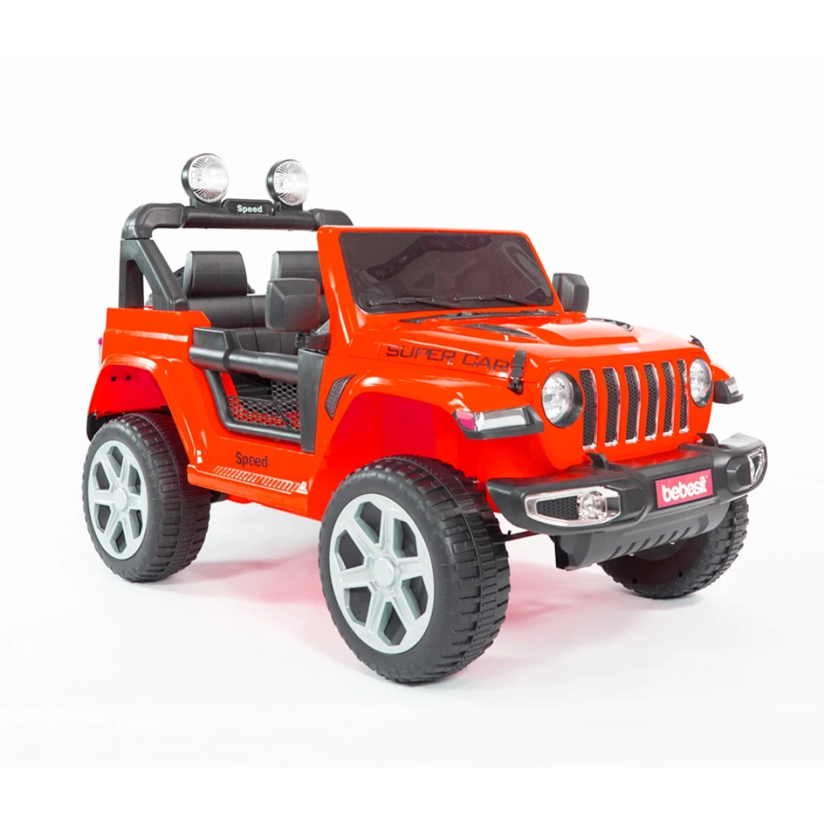 Jeep a Batería Bebesit Renegade 12v Luces - ROJO 
