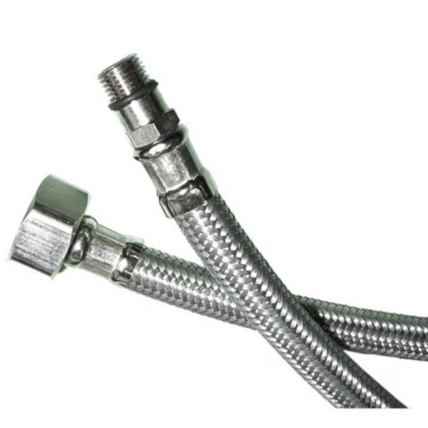 Colilla acero inox. macho corto 60 cm x 3/8" Colilla Acero Inox. Macho Corto 60 Cm X 3/8"