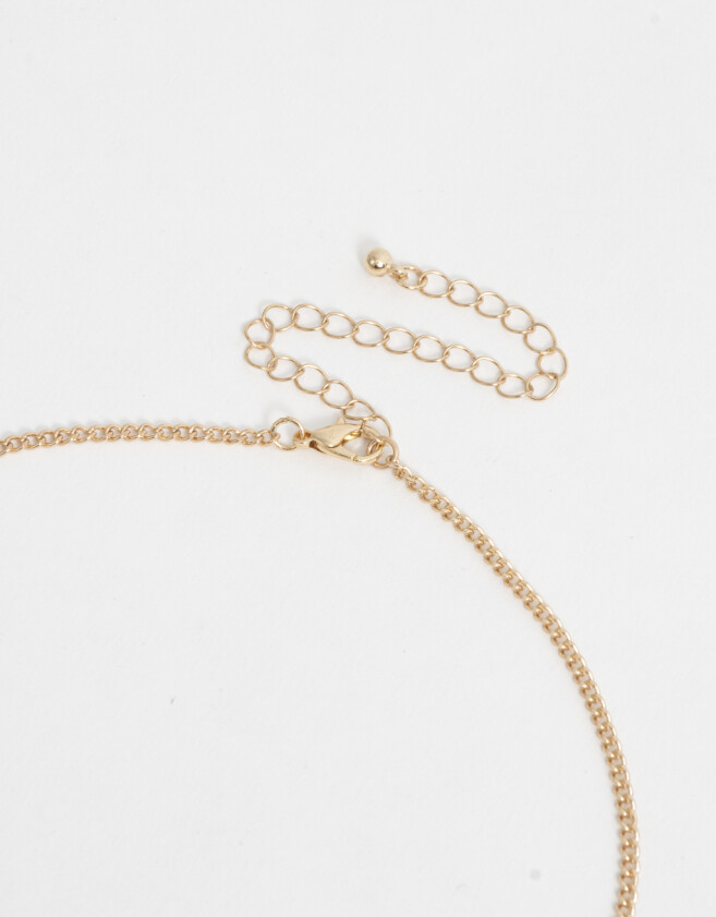 Collares Cortos Con strass Collar Corto Con Strass - Dorado