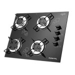 ANAFE GAS - 4 HORNALLAS - ENC. ELÉCTRICO – KIT GAS negro