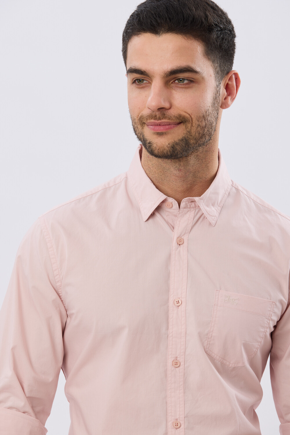 CAMISA LISA DE ALGODÓN Rosa