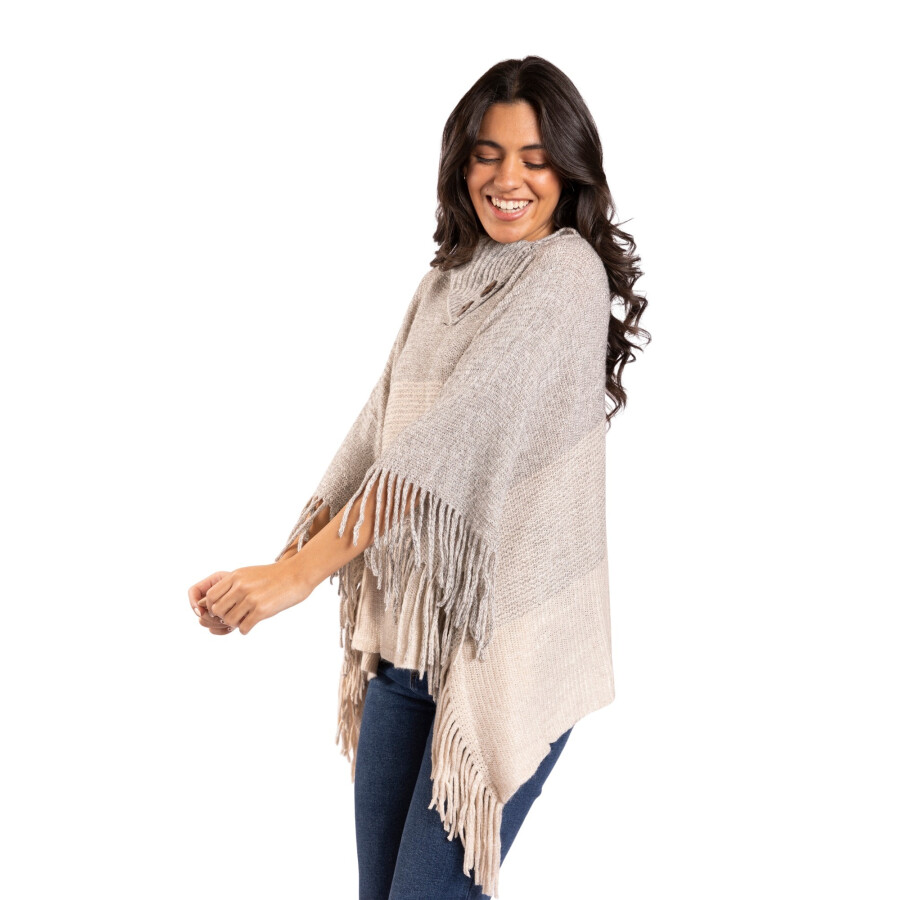 CHERRY PONCHO GREY