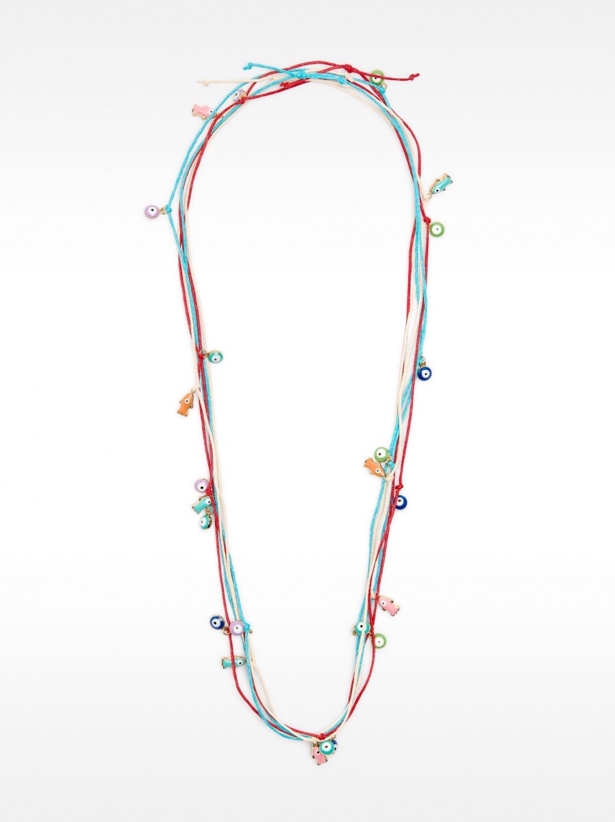 Set De Collares De Ojos Y Peces - multicolor 