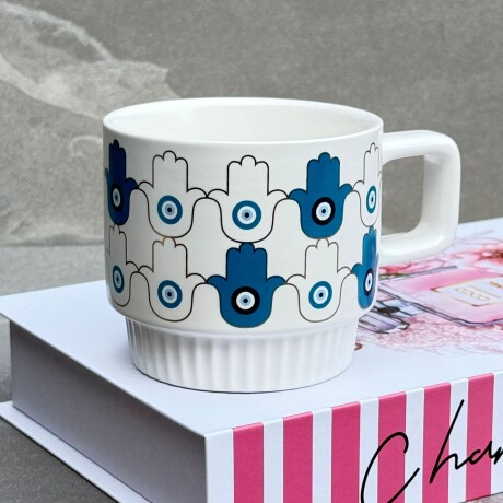 Tazas De Cerámica Ojo Turco 350 ml. Tazas De Cerámica Ojo Turco 350 ml.